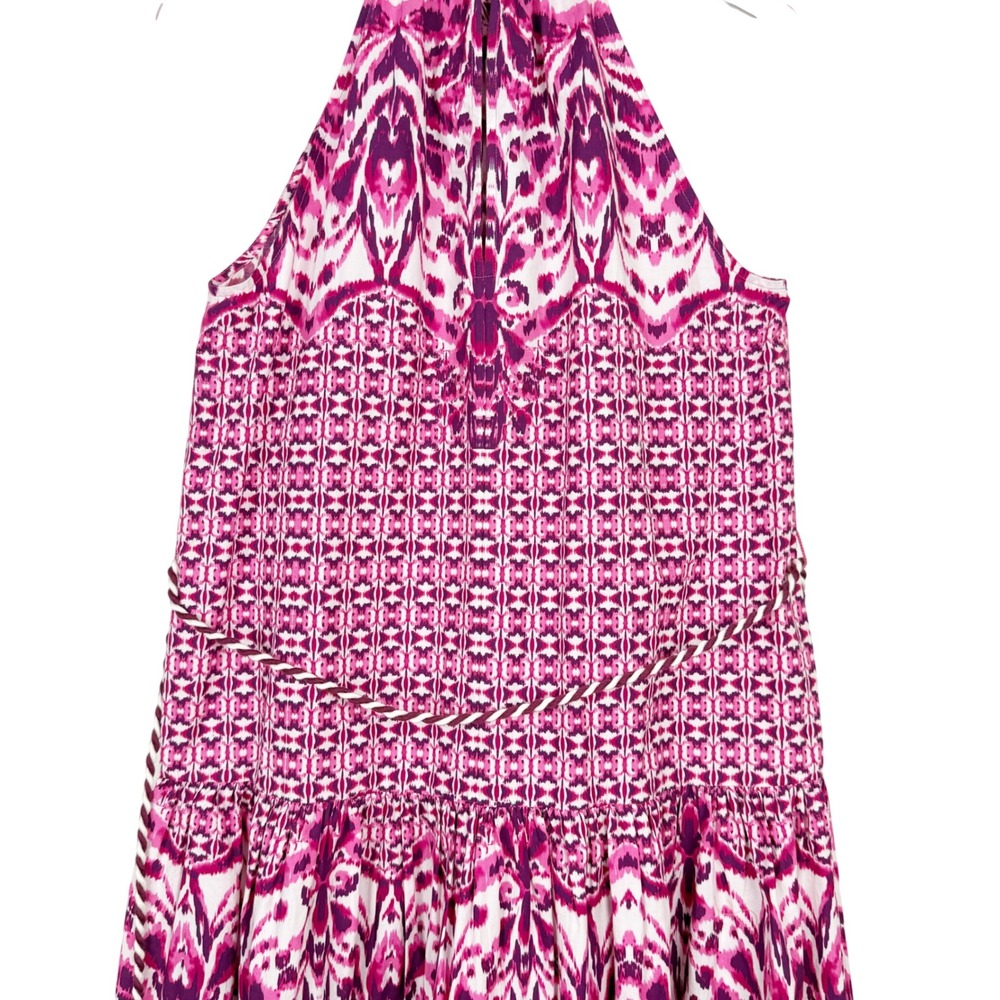 Calypso St Barth Brigitte Batik Magenta Print Maxi Dress Medium - Picture 7 of 16